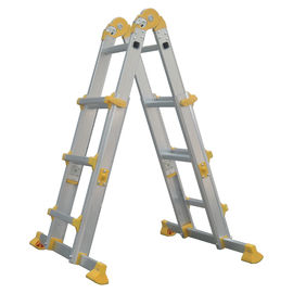 Outdoor Aluminum Telescopic Ladder 4x3 Corrosion Resistant Long Life Span