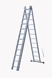 Silver 3x12  Aluminium Folding Ladder With  Multi Directional  Rungs