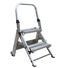 Easy Lifting Multipurpose Aluminium Foldable Ladder 2 Steps Non Slip