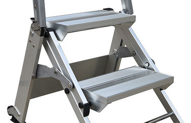 Easy Lifting Multipurpose Aluminium Foldable Ladder 2 Steps Non Slip