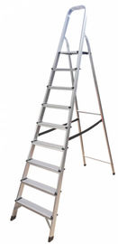 Anti Slip  Aluminum Platform Step Ladder 9  Steps Stable Performance