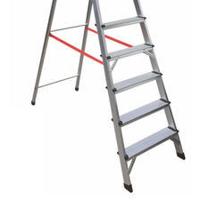 Foldable Aluminum Step Ladder  Easily Carried 8 Steps Space Saving