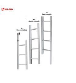 Safety Rope  Aluminum Fire Escape Ladder With Multi Directional  Rungs