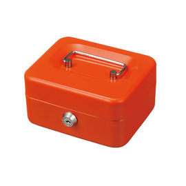 Chrome Plated Lightweight Metal Cash Box With Lock Coin Storage Safes