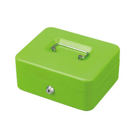 Mini Metal Cash Box With Key Lock , Colored Saving Money Storage Safes