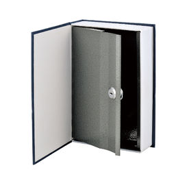Durable Book Design Metal Cash Box , Portable Lockable Money Box