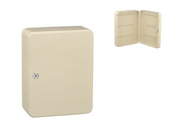 Durable Powder Coated Metal Key Safe / Wall Mounted Key Cabinet Lock With 2 Keys