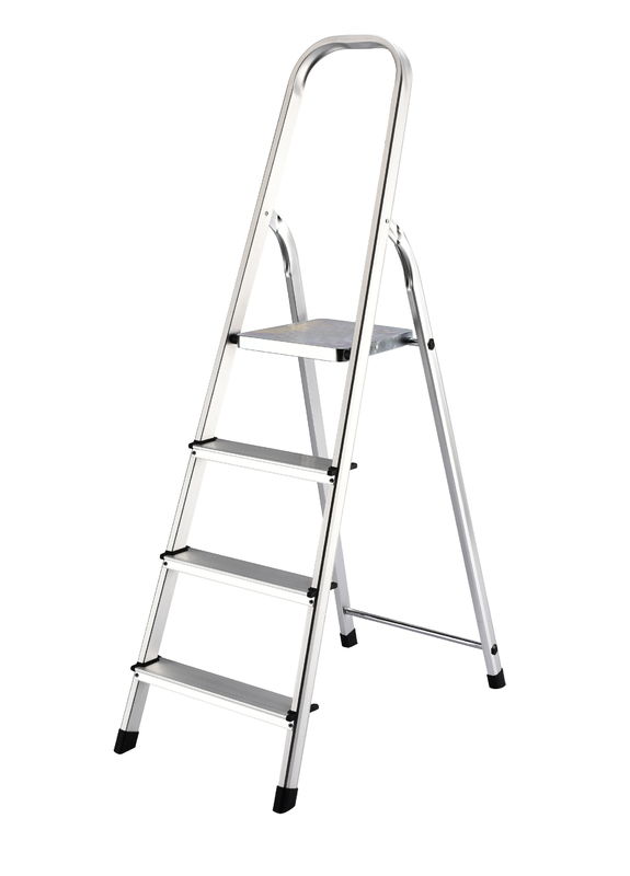 4 Steps Portable Lightweight Household Foldable Aluminum Step Ladder