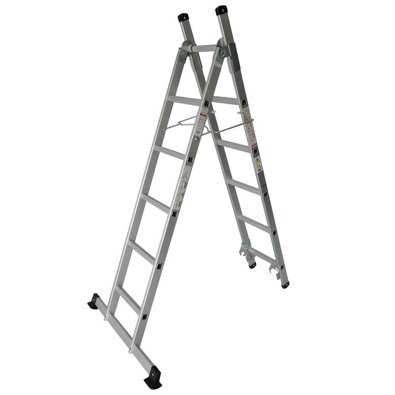 Compact Design  Aluminium Multi Purpose Ladder 2x6 150kgs Load Capacity