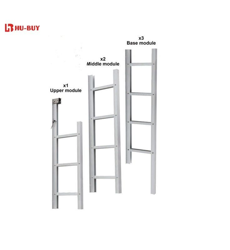 Safety Rope  Aluminum Fire Escape Ladder With Multi Directional  Rungs